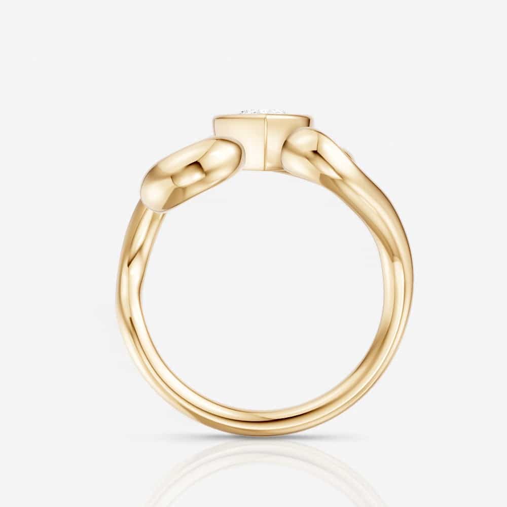 14kt yellow gold/front