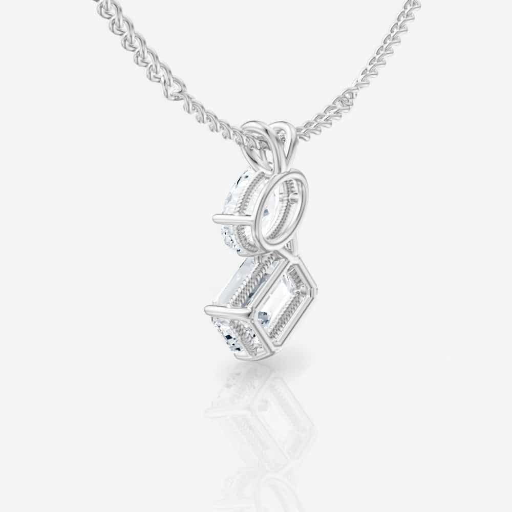 14kt white gold/18kt white gold/platinum/2.00/side