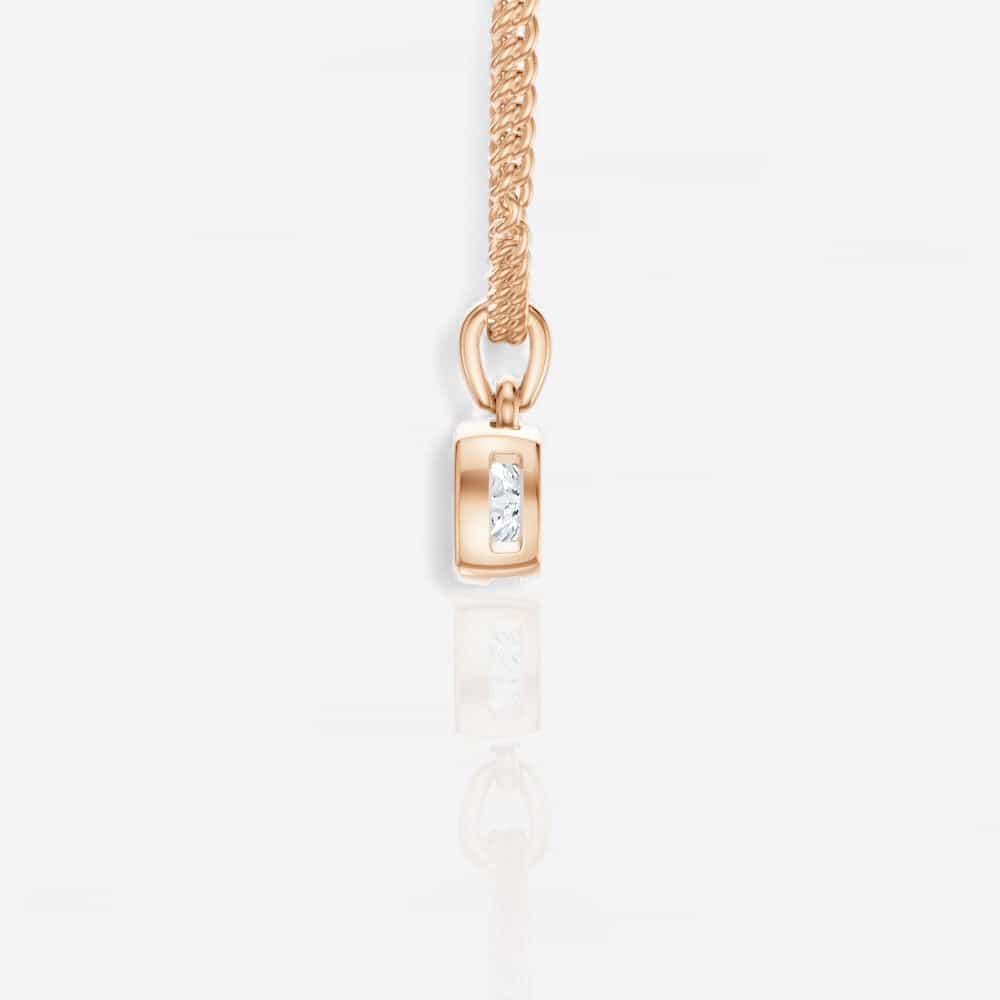 18kt rose gold/side