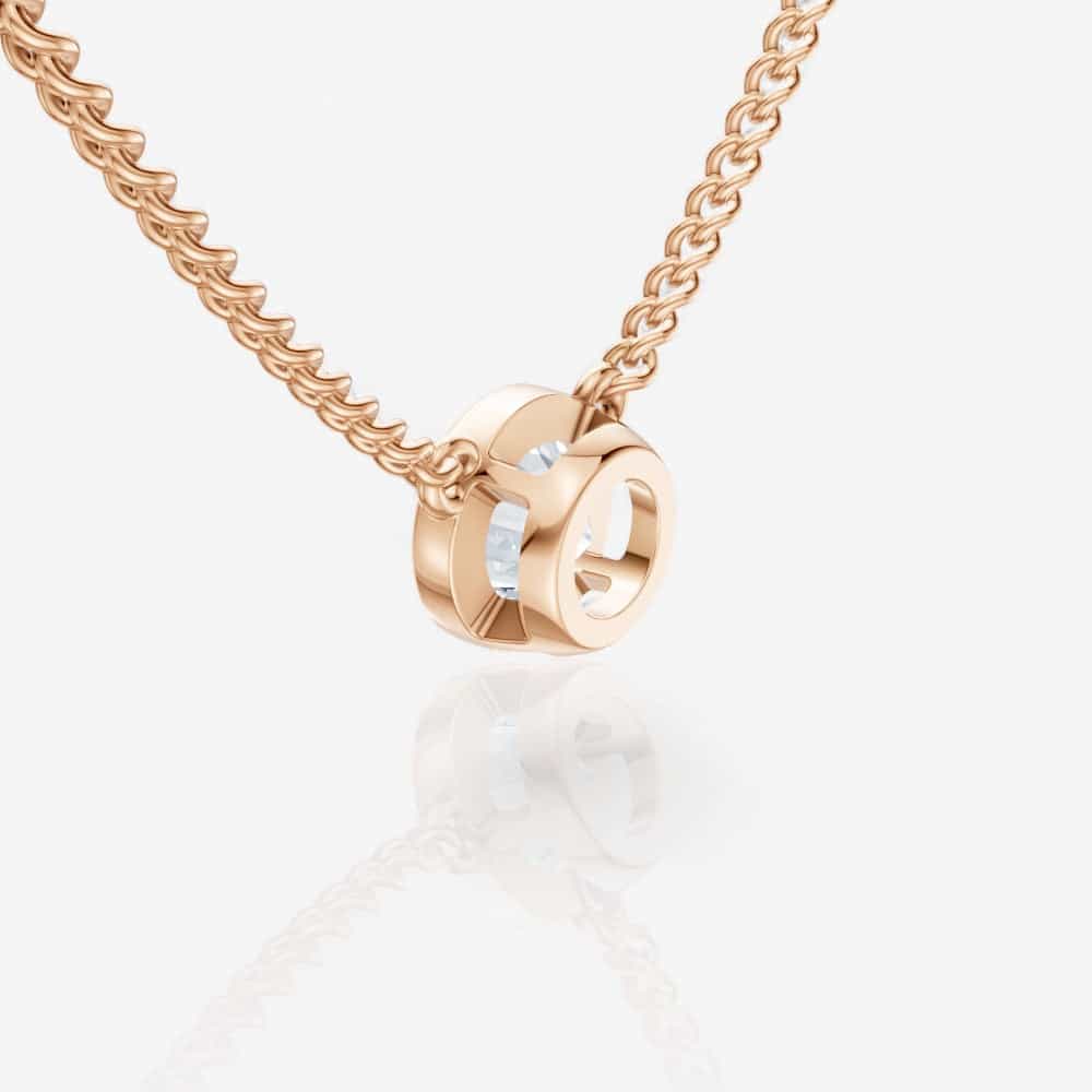 18kt rose gold/side