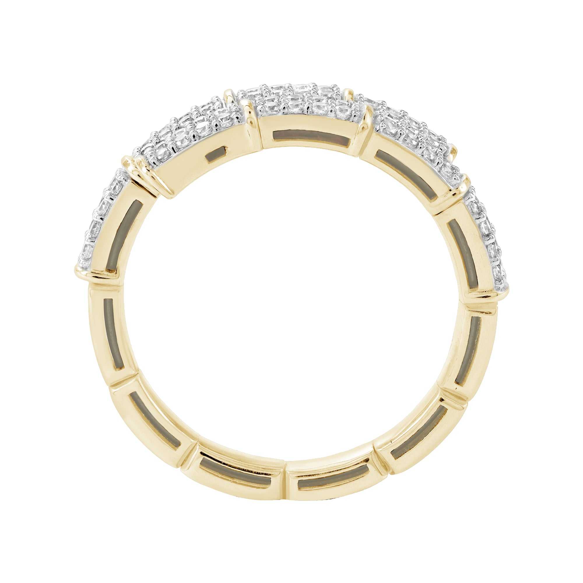 14kt yellow gold/7/front