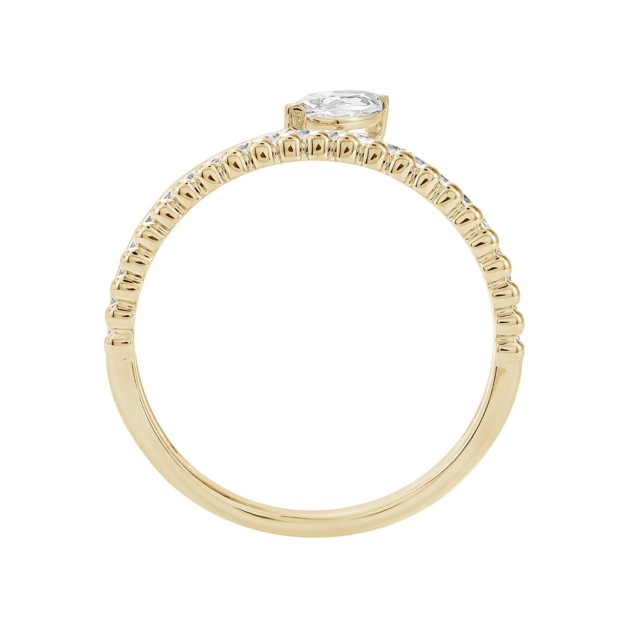 14KT Yellow Gold/7/Side