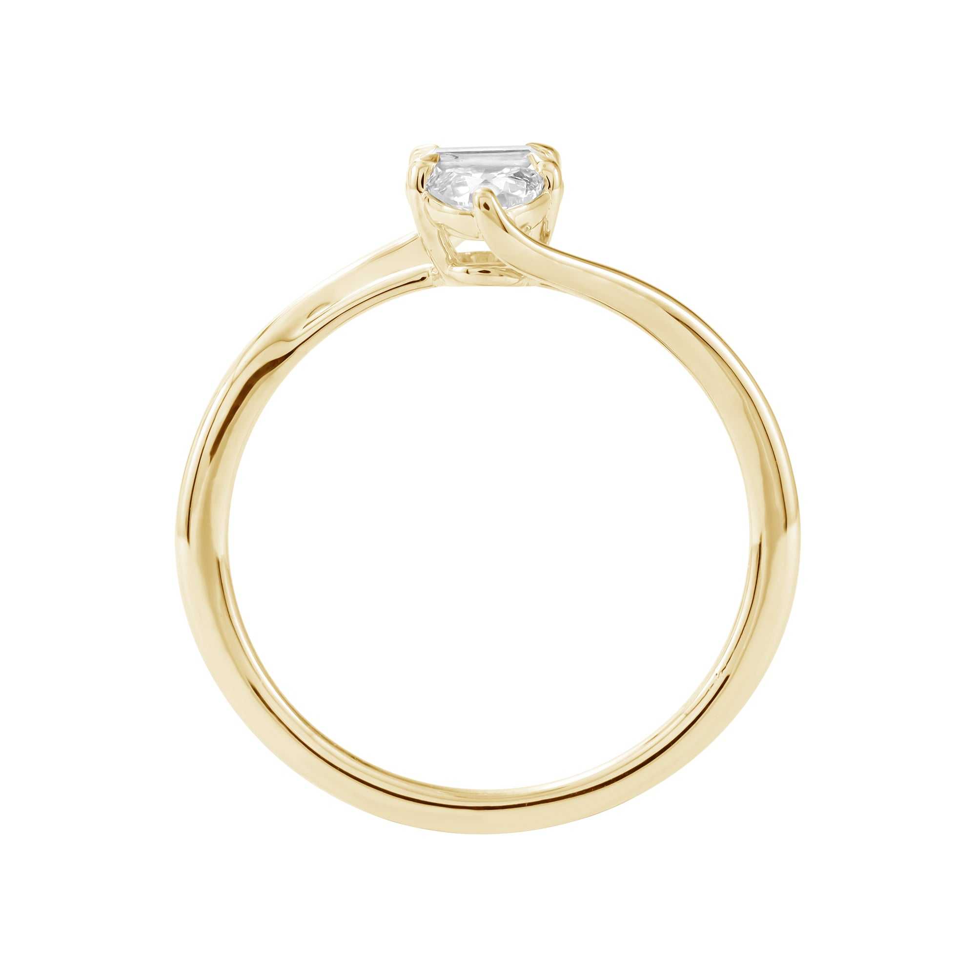 14kt yellow gold/7/front