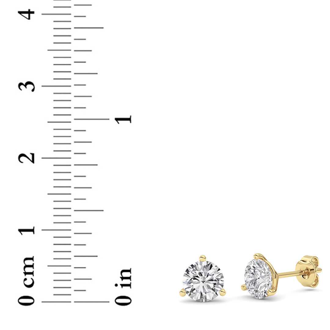 14kt yellow gold/2.00/push-back/measurements