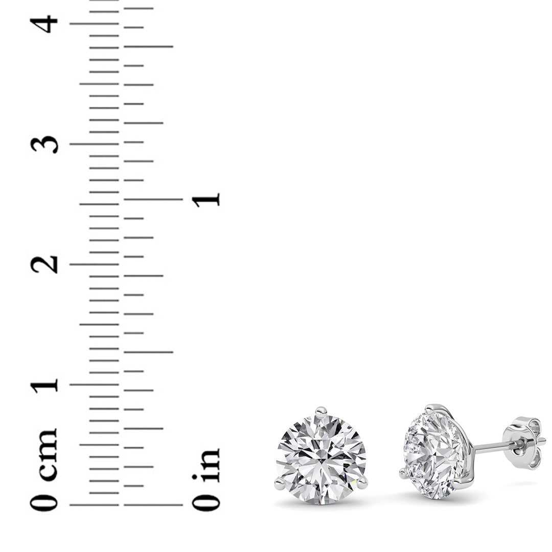 14kt white gold/4.00/push-back/measurements