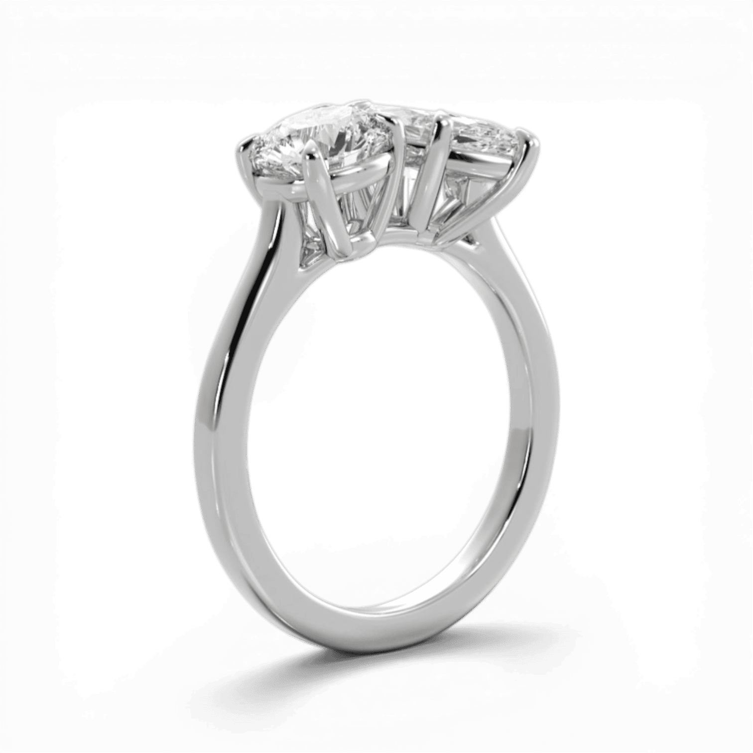 14kt white gold/18kt white gold/platinum/front