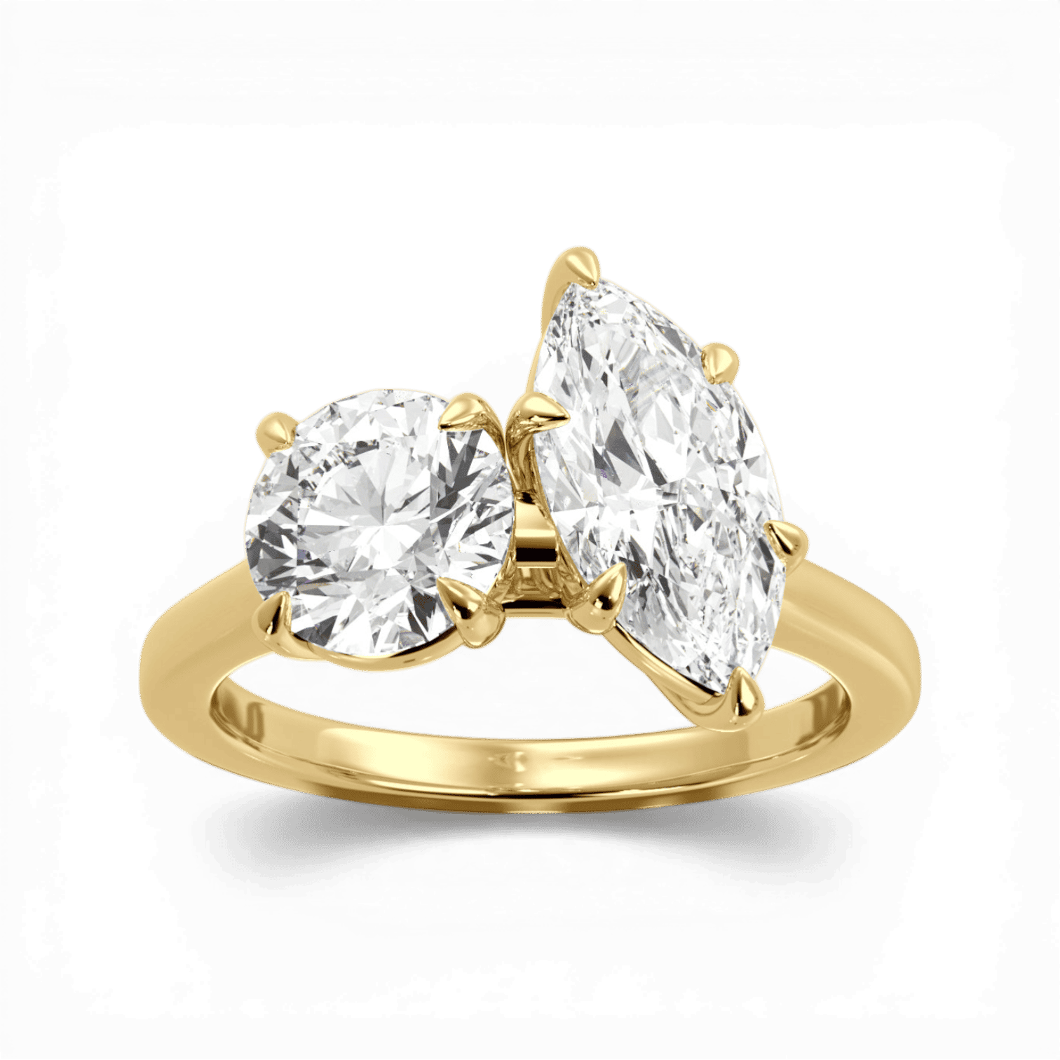 14kt yellow gold/18kt yellow gold/side