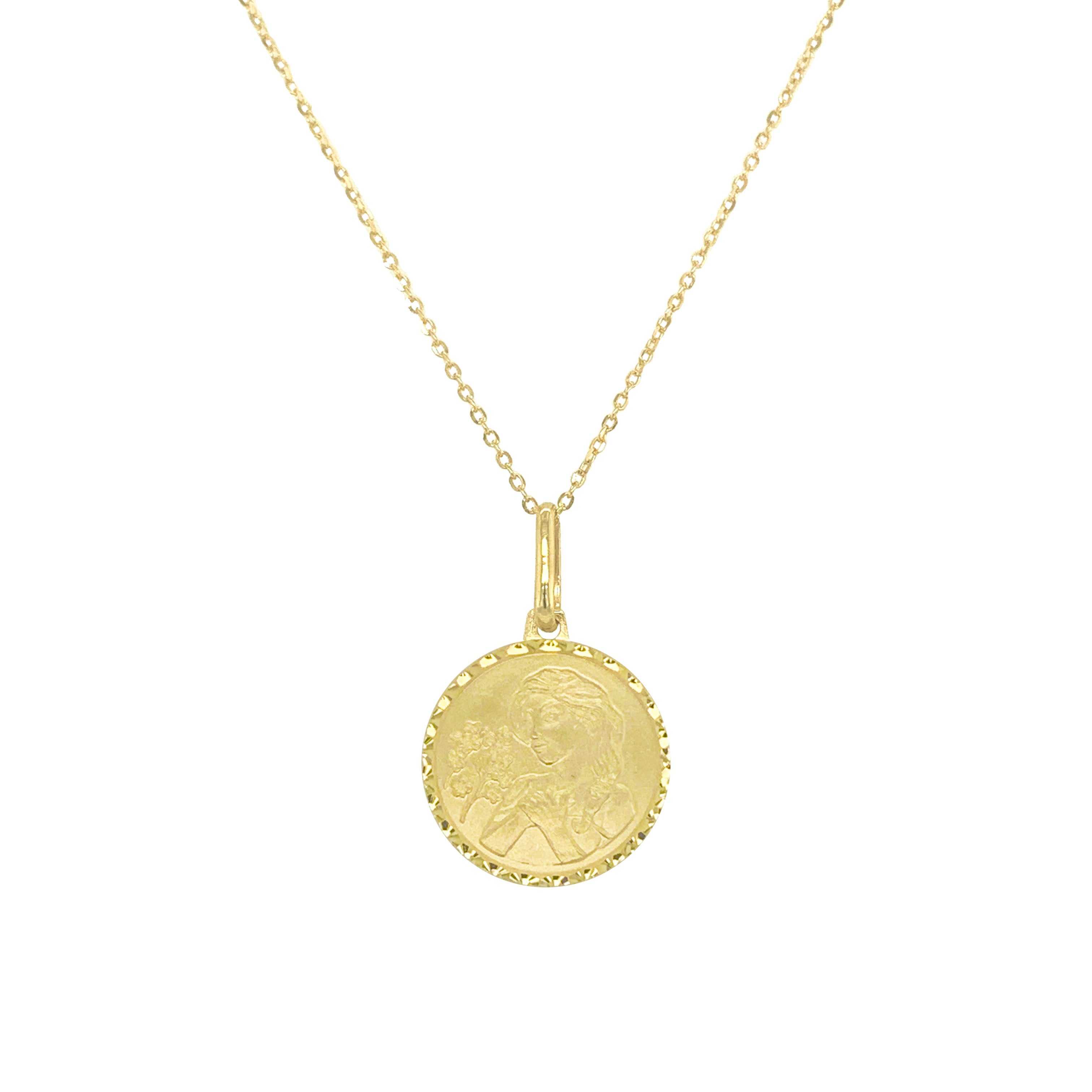 14kt yellow gold/virgo/top