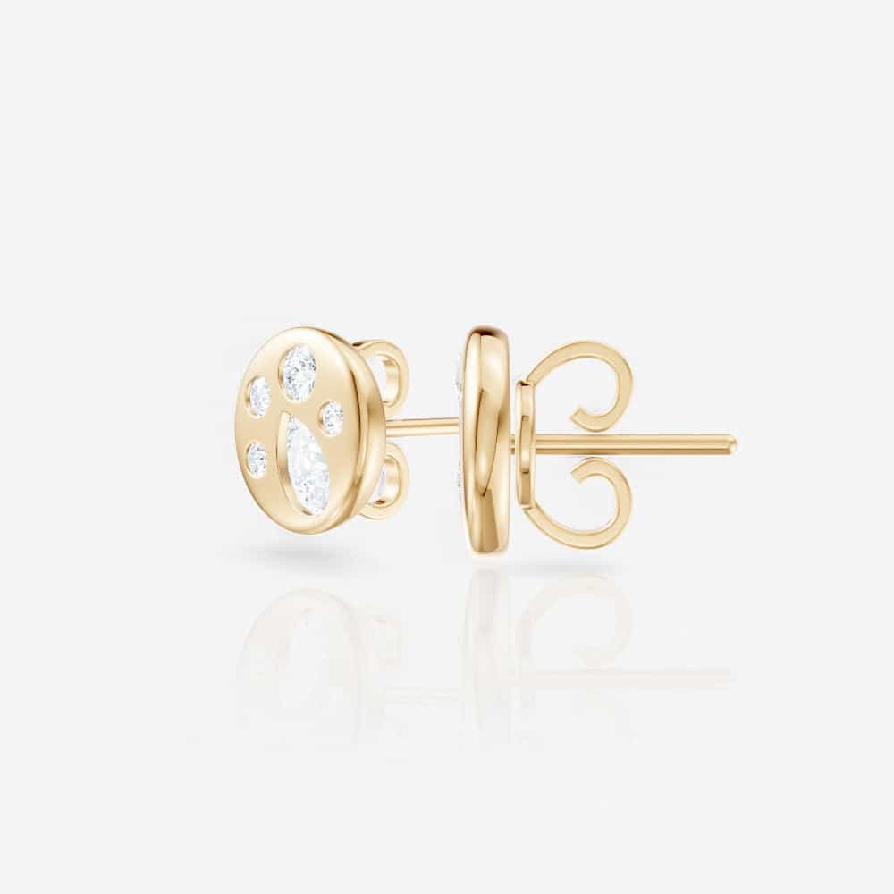 14kt yellow gold/side