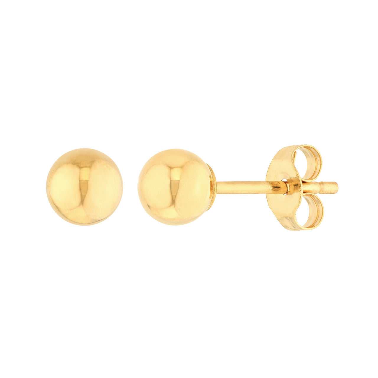 14kt yellow gold/4mm/top