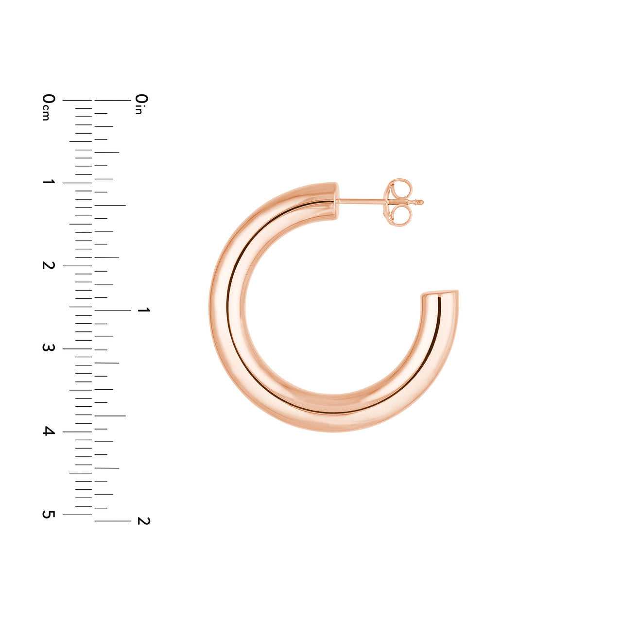 14kt rose gold/measurements