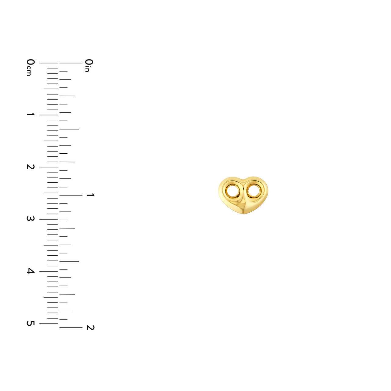 14kt yellow gold/measurements