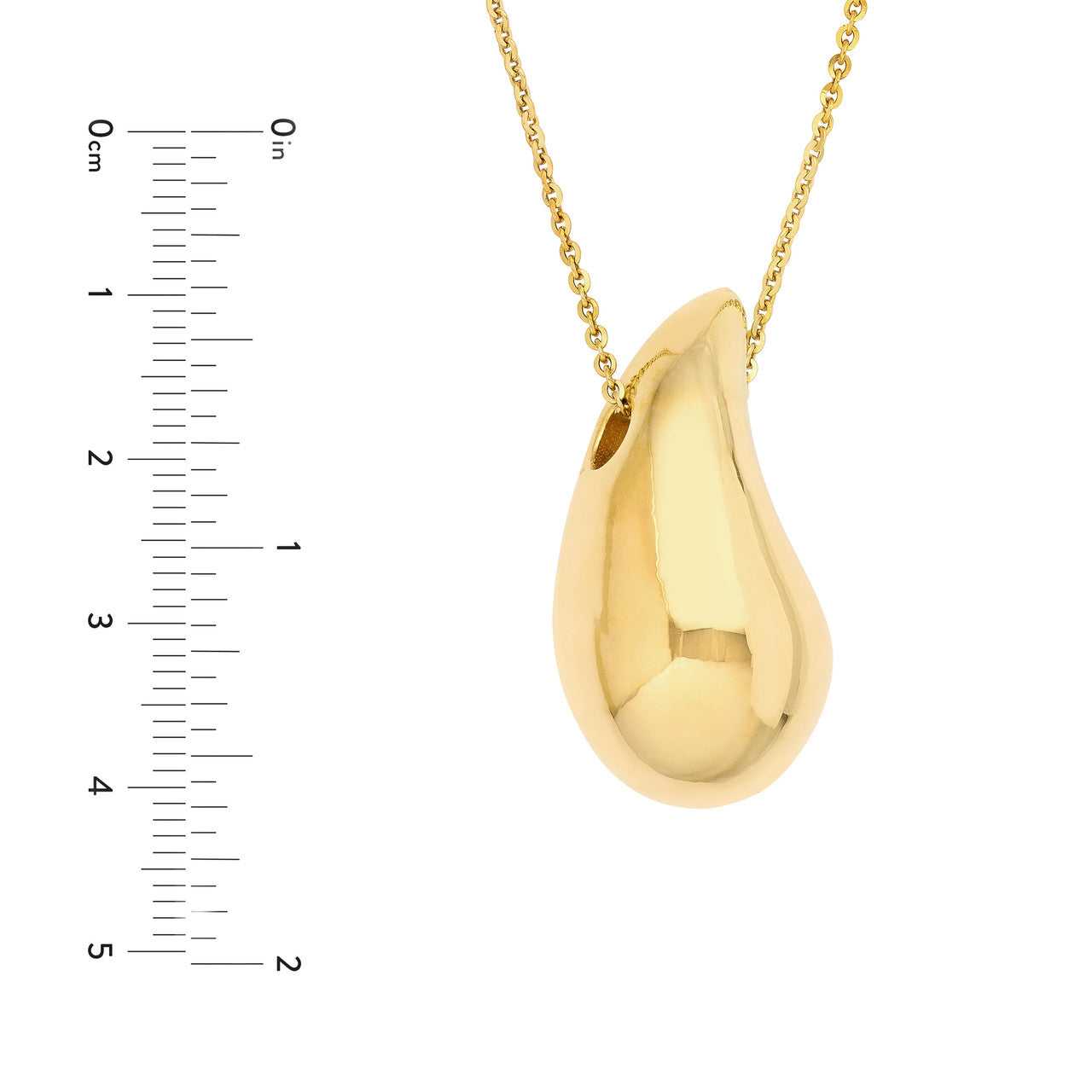14kt yellow gold/measurements