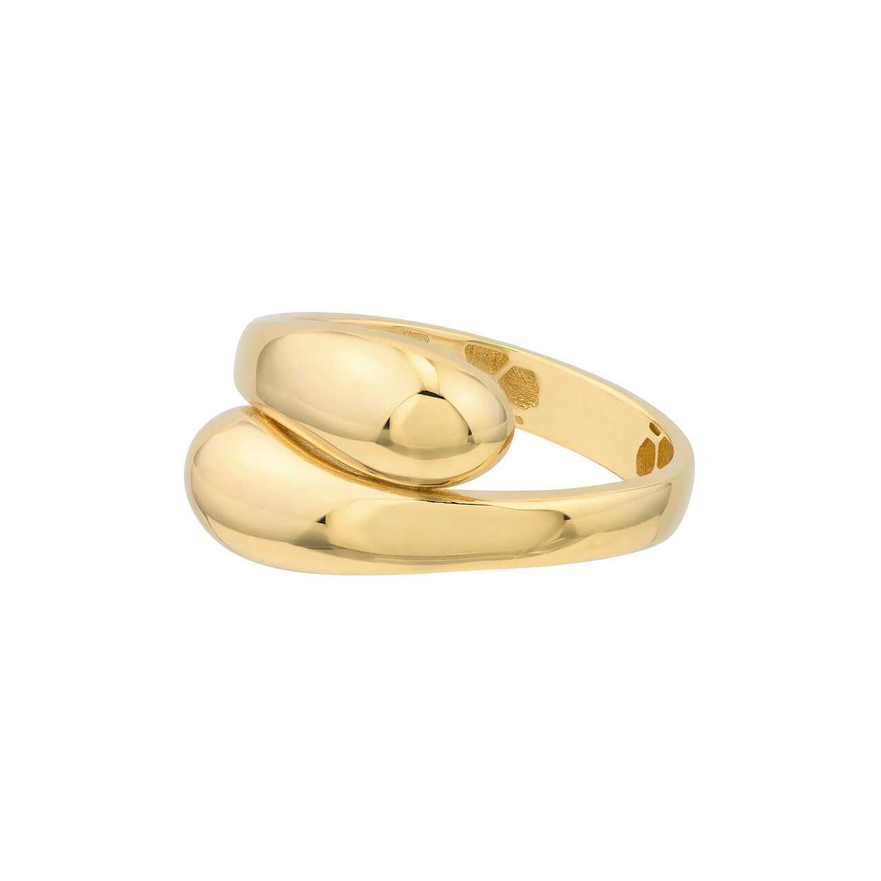 14kt yellow gold/side