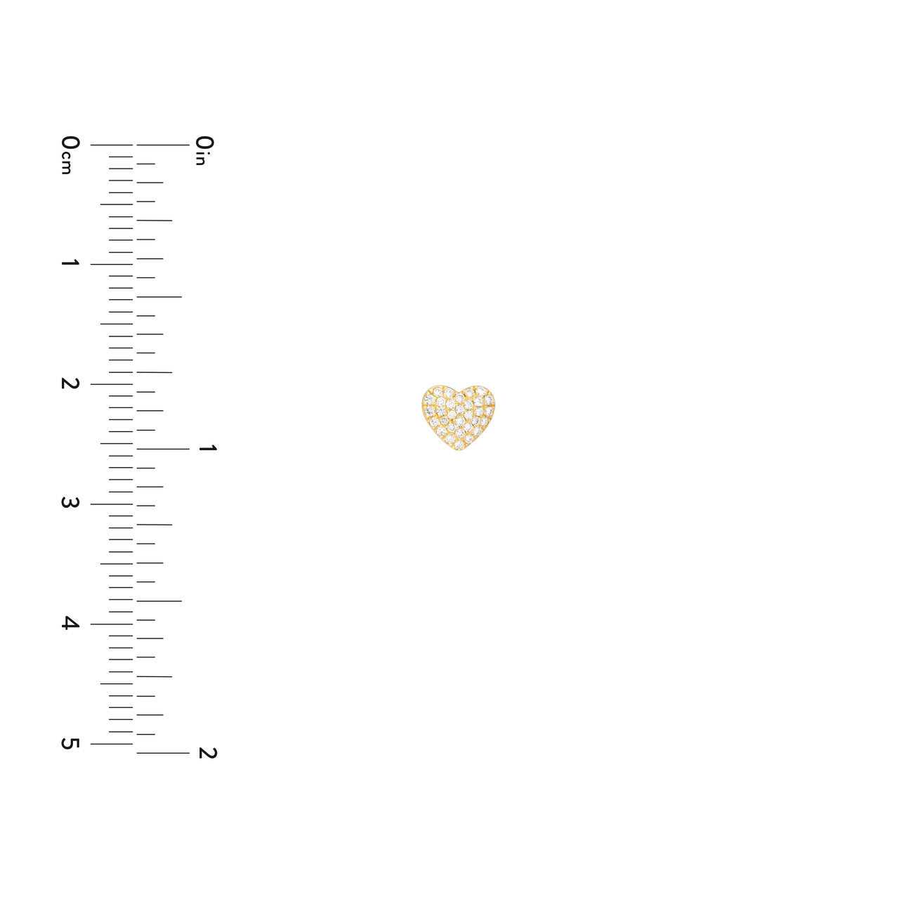 14kt yellow gold/measurements