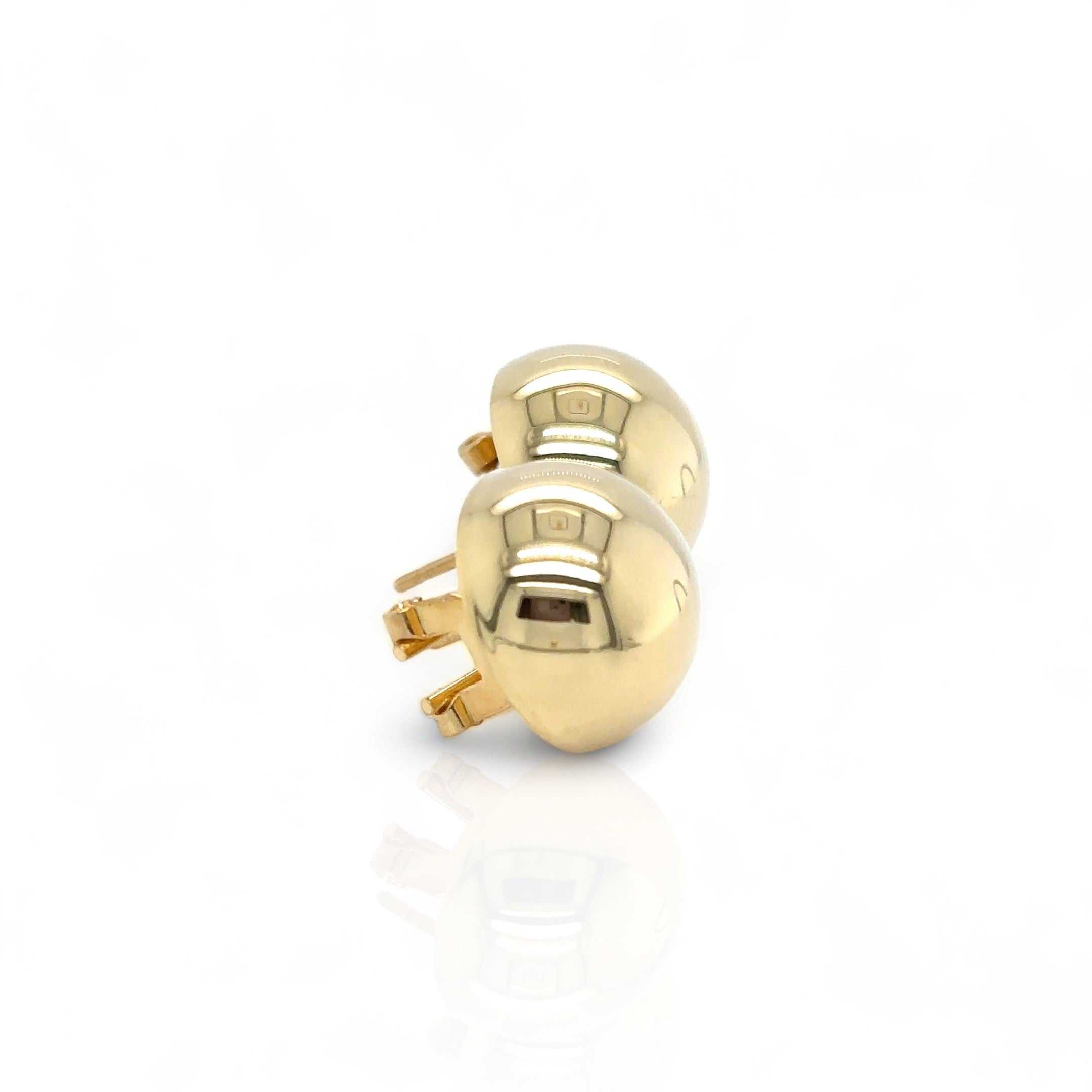 14kt yellow gold plated/side