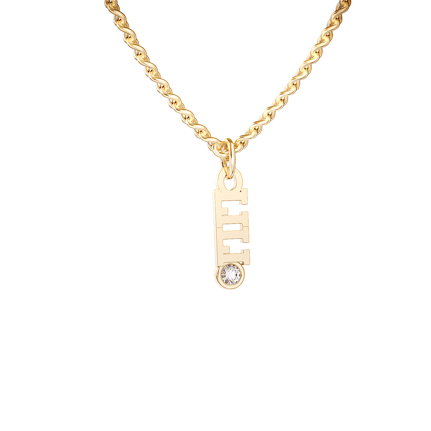 14kt yellow gold/Necklace - 16-18" Adjustable/Necklace - 18-21" Adjustable/perspective