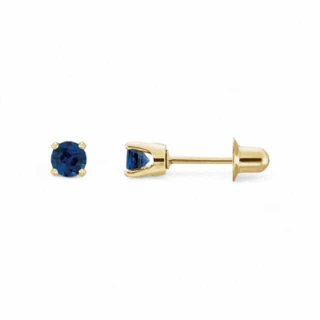 14kt yellow gold/September - Sapphire/side