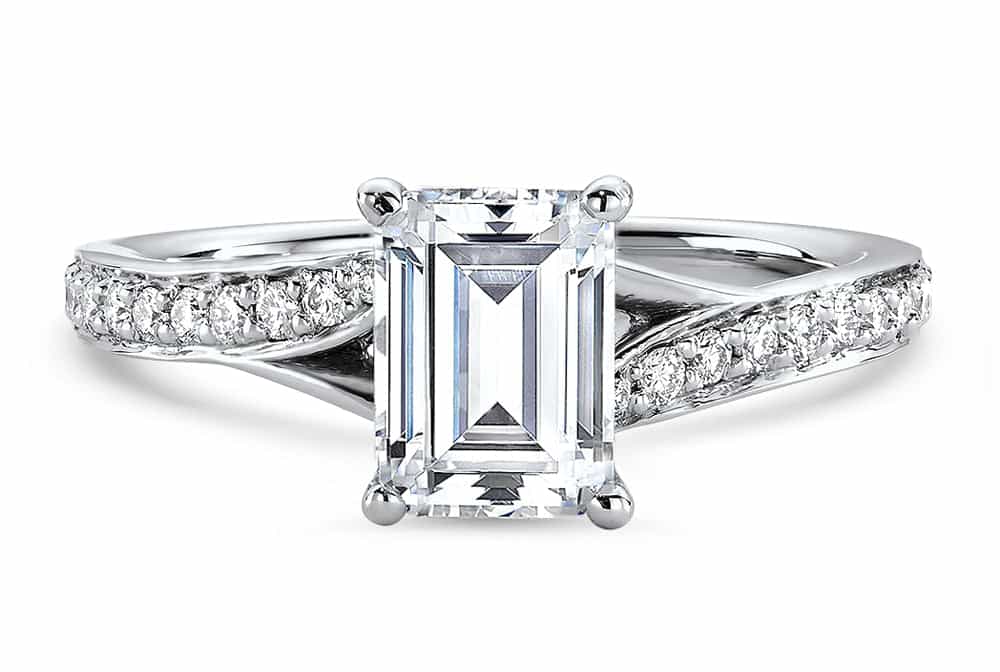 14kt white gold/18kt white gold/platinum/emerald/live