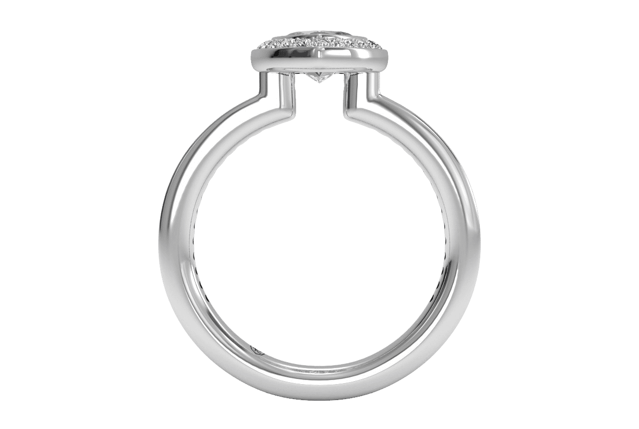 18kt White Gold / Marquise / Front