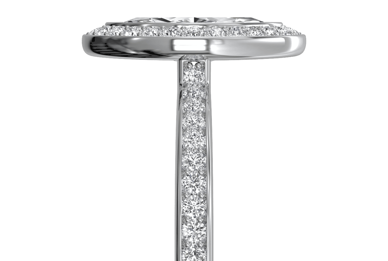 18kt White Gold / Marquise / Side