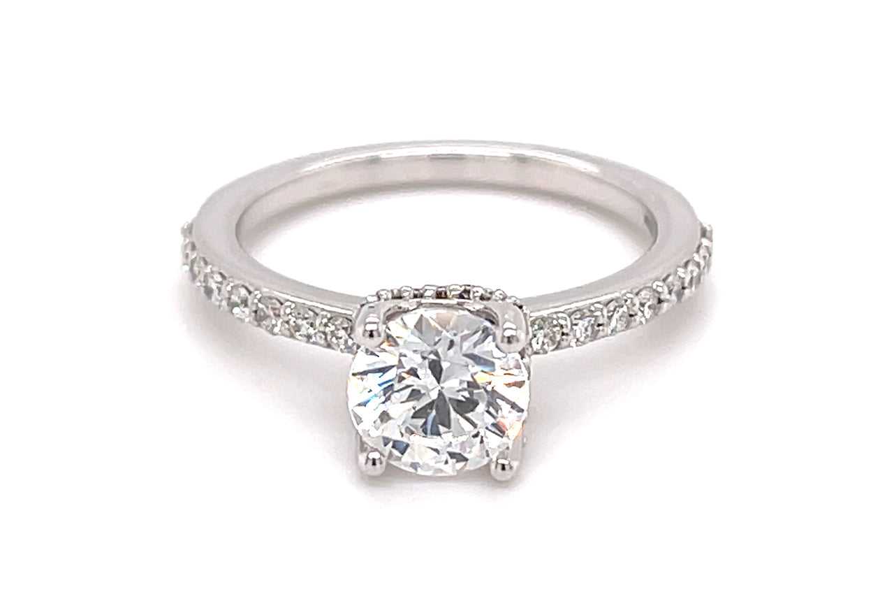 14kt white gold/18kt white gold/18kt yellow gold/18kt rose gold/platinum/round/top