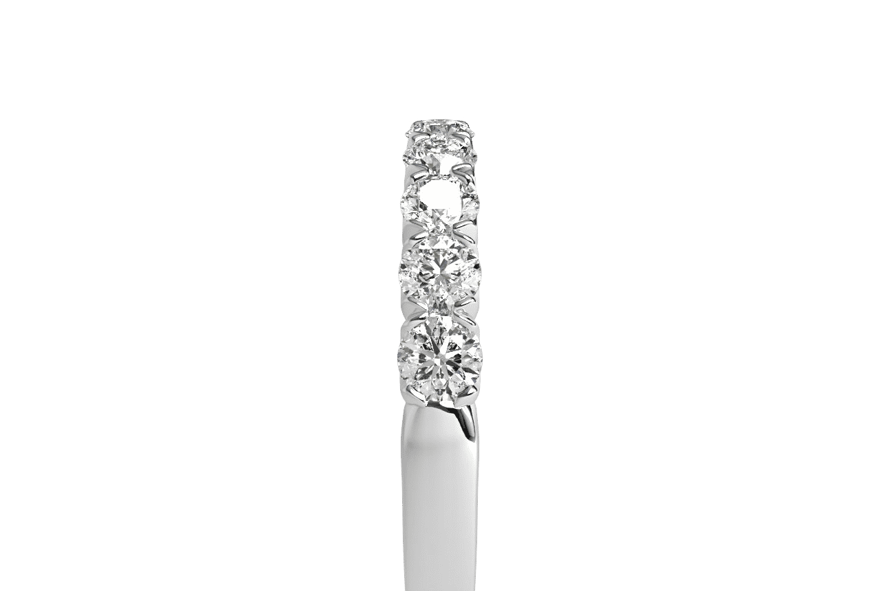 14kt white gold/18kt white gold/18kt rose gold/platinum/side