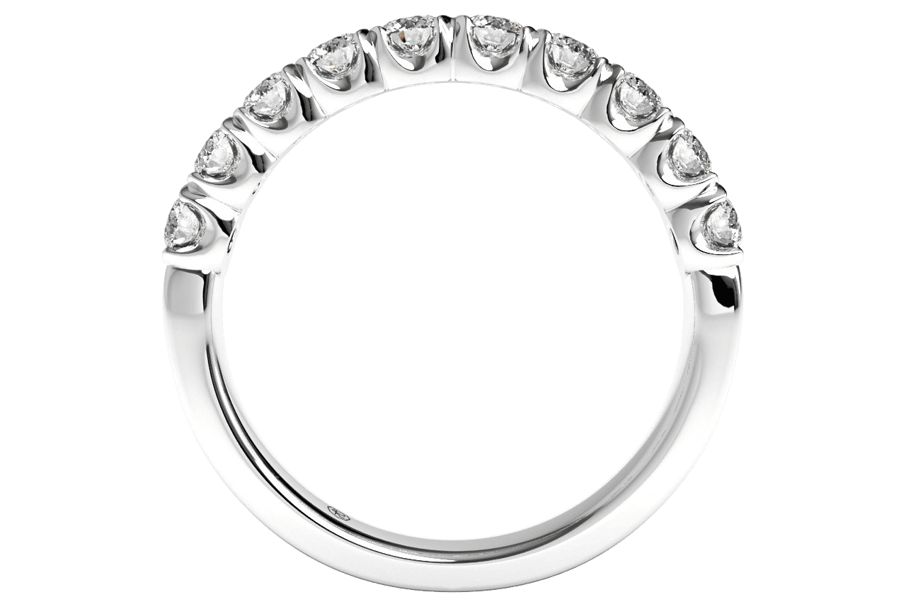 14kt white gold/18kt white gold/18kt rose gold/platinum/front
