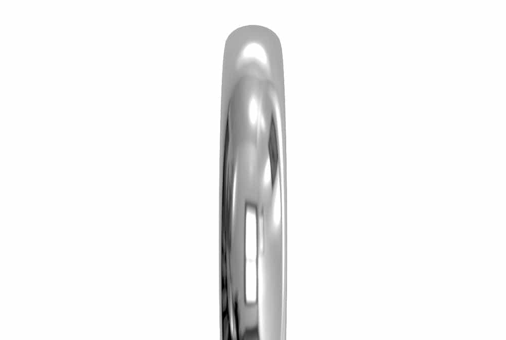 14kt white gold / side
