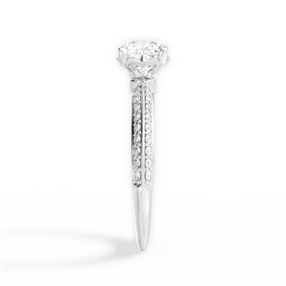 14kt white gold/18kt white gold/platinum/cushion/top