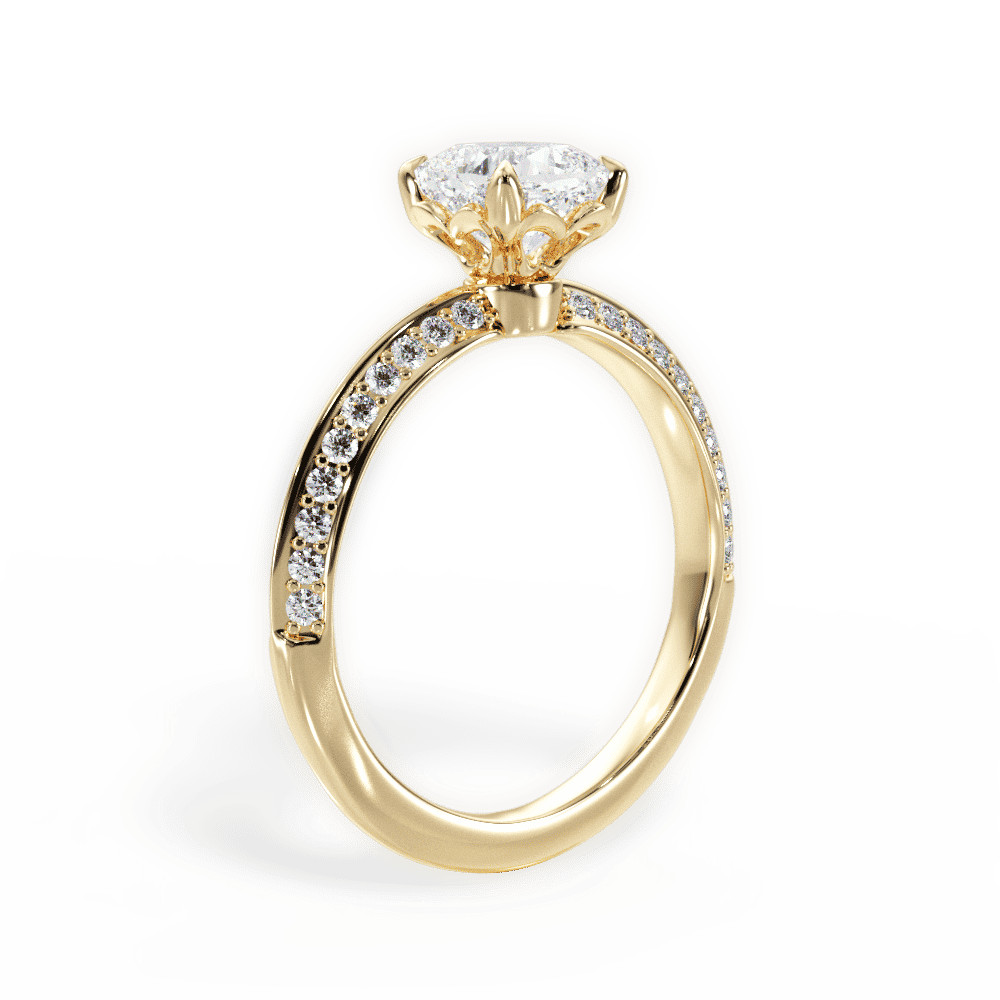 14kt yellow gold/18kt yellow gold/cushion/top