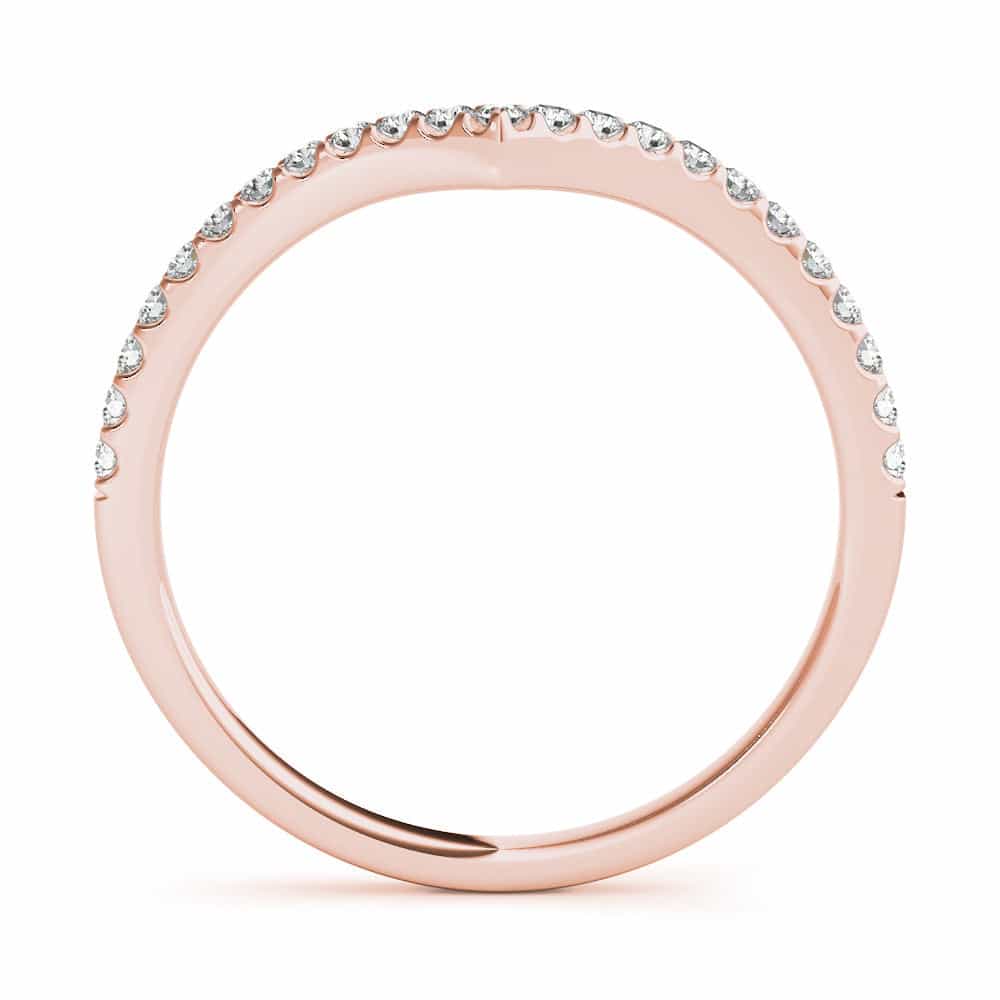 18kt rose gold/earth grown/lab grown/front