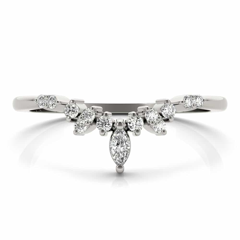 14kt white gold/18kt white gold/platinum/0.19 ctw/earth grown/lab grown/top