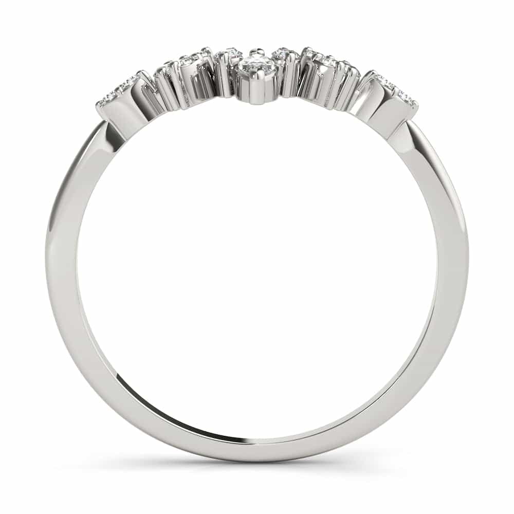 14kt white gold/18kt white gold/platinum/0.19 ctw/earth grown/lab grown/front