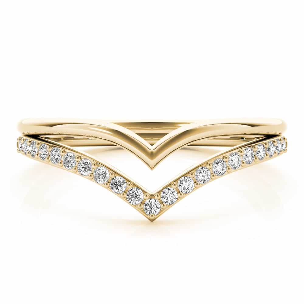 18kt yellow gold/0.17 ctw/earth grown/lab grown/top
