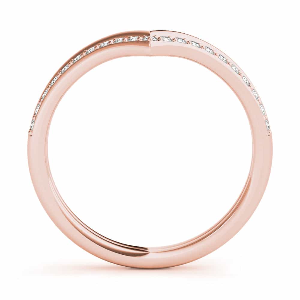 18kt rose gold/0.17 ctw/earth grown/lab grown/side