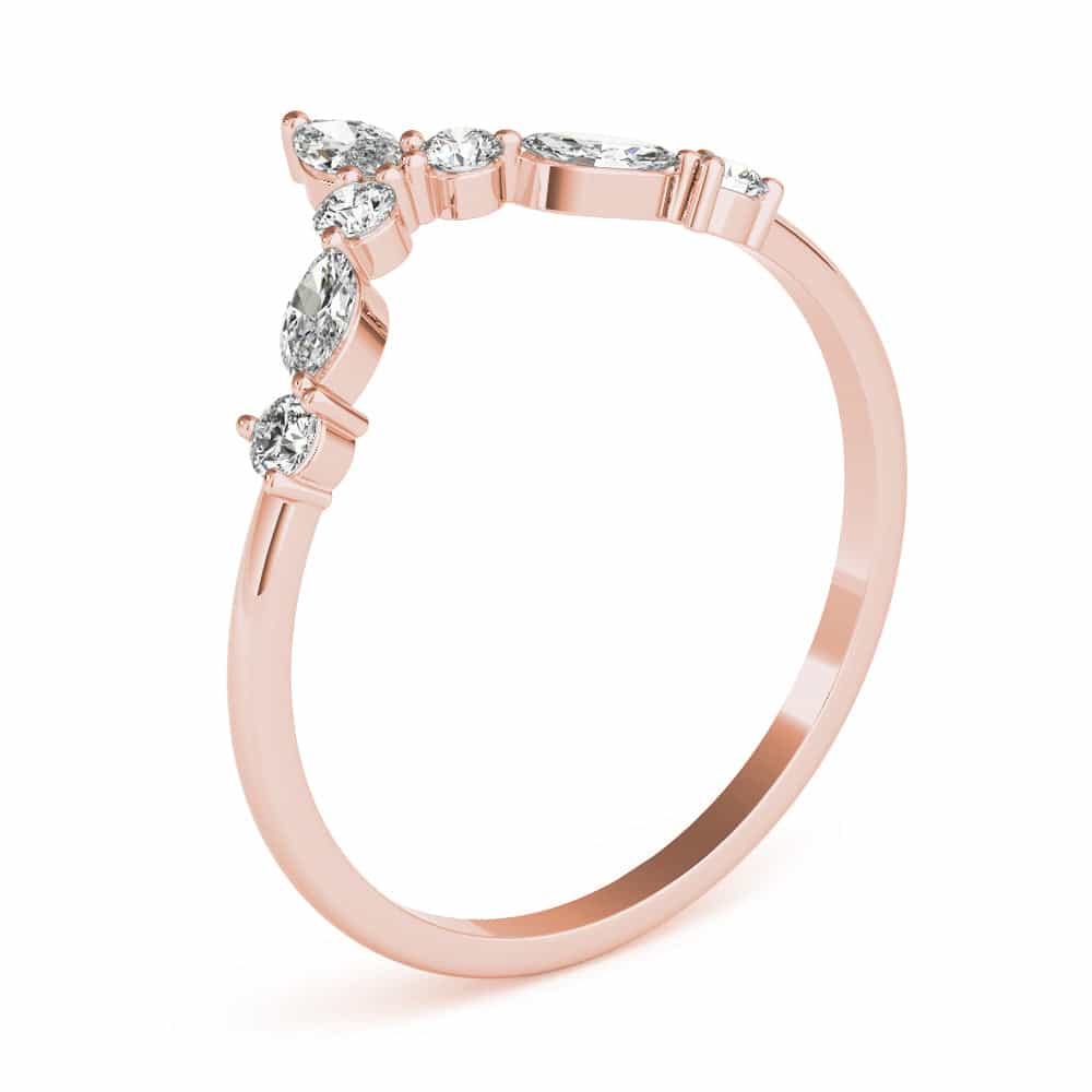 18KT ROSE GOLD/0.38 CTW/EARTH GROWN/LAB GROWN/SIDE