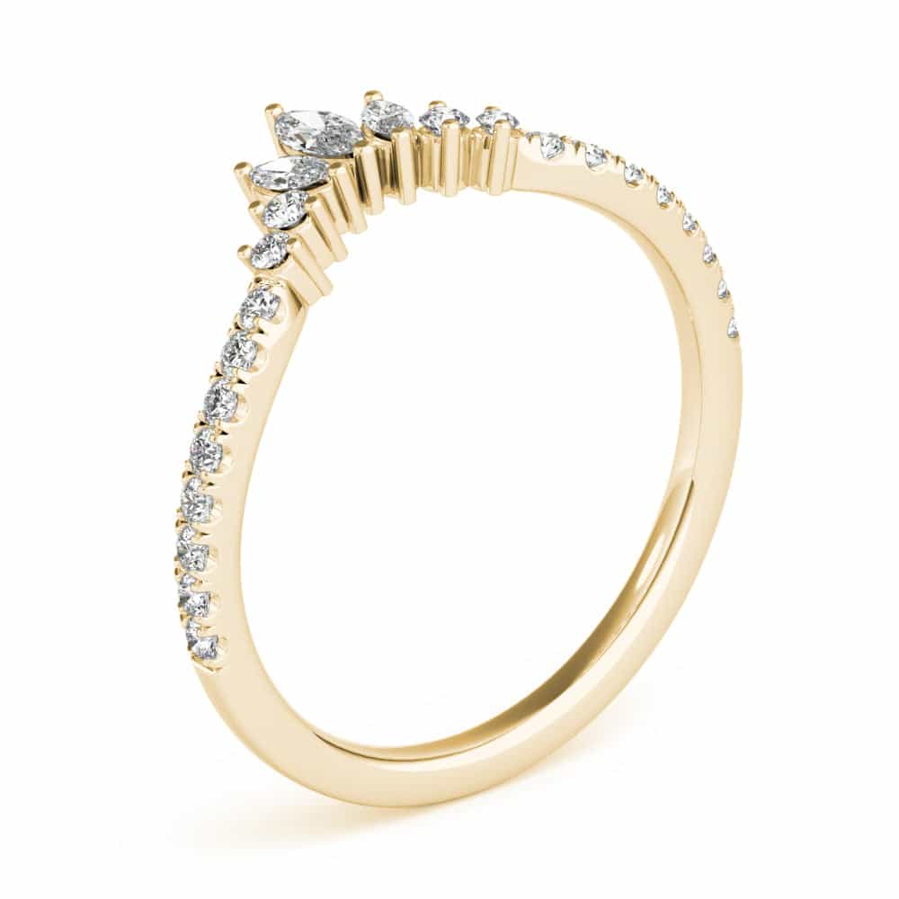 18kt yellow gold/0.32 ctw/earth grown/lab grown/side