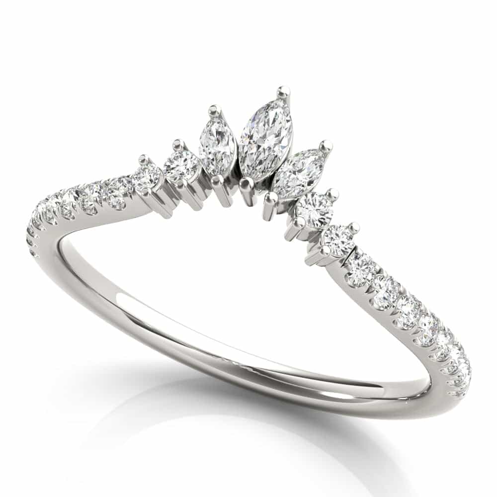 14kt white gold/18kt white gold/platinum/0.32 ctw/earth grown/lab grown/perspective