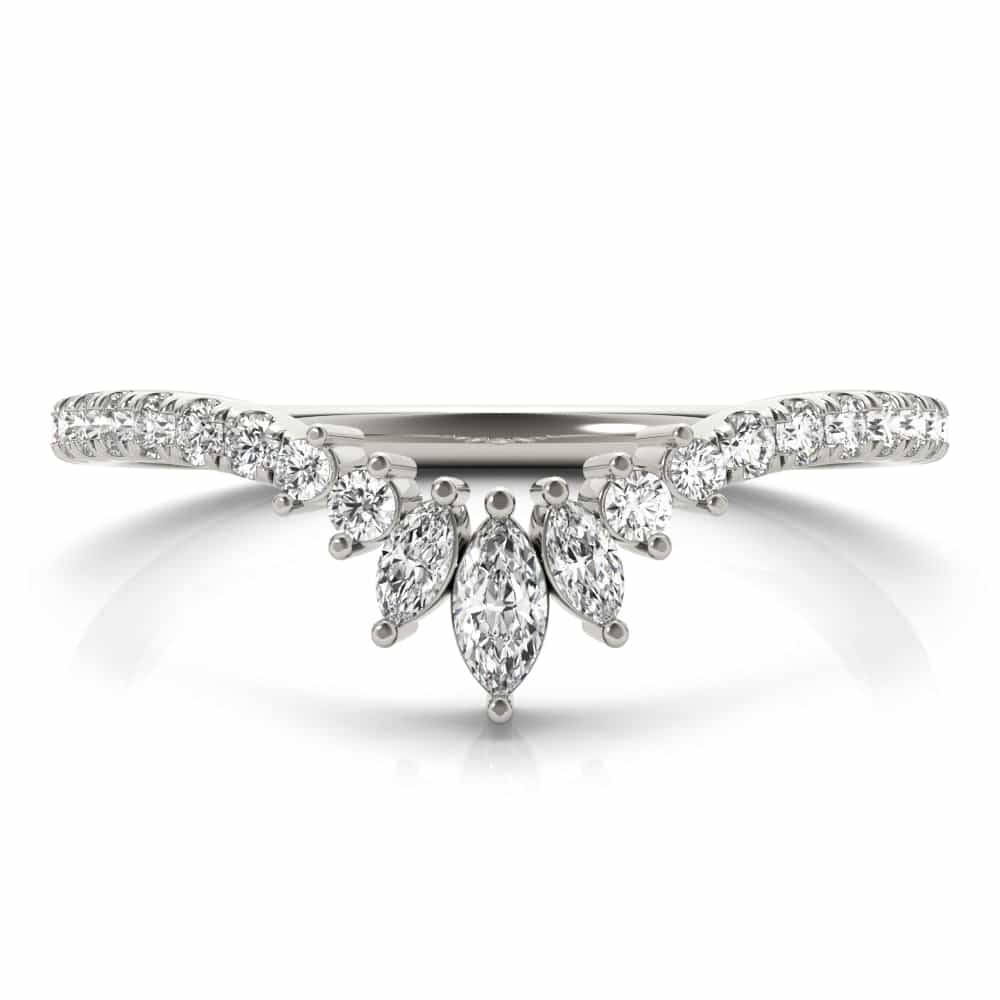 14kt white gold/18kt white gold/platinum/0.32 ctw/earth grown/lab grown/top