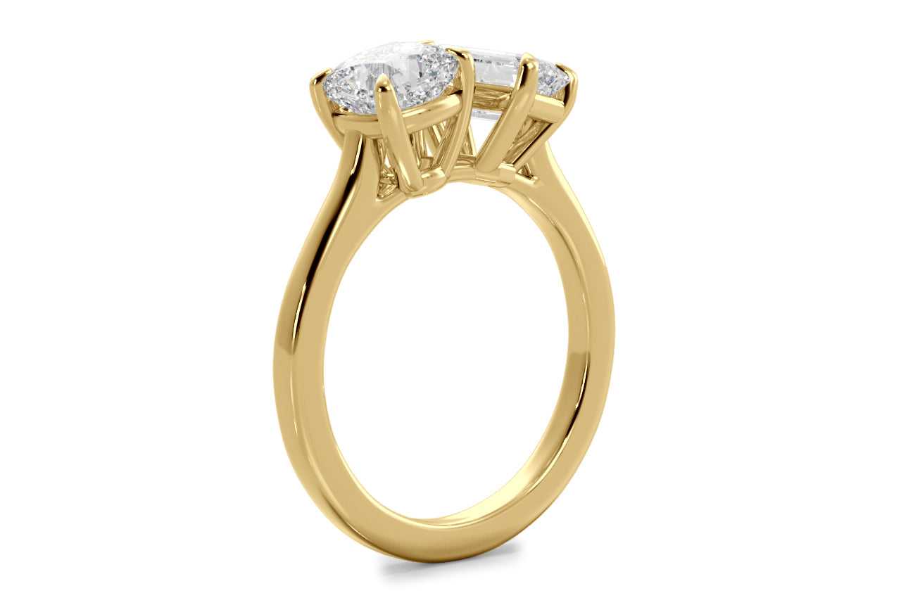 18kt yellow gold/emerald/0.50 ctw/0.75 ctw/1.00 ctw/side