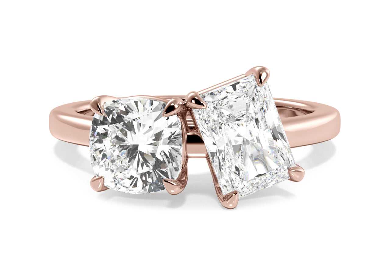 18kt rose gold/radiant/0.50 ctw/0.75 ctw/1.00 ctw/top sku 1CURAZ1002-8R