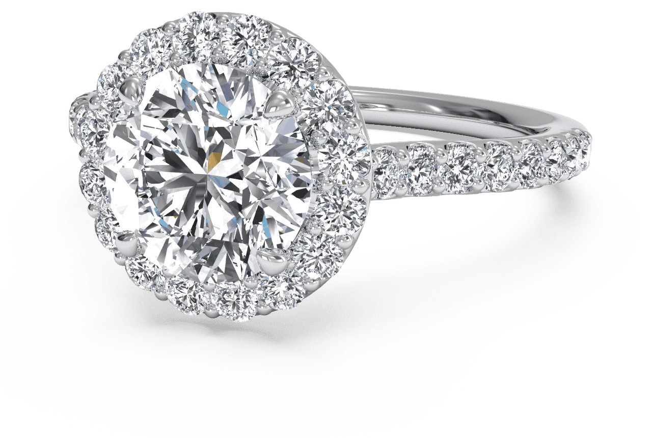 14kt white gold/18kt white gold/platinum/ Round / Perspective