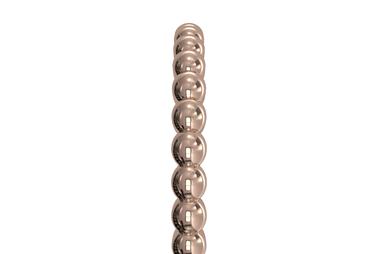 18kt rose gold/side