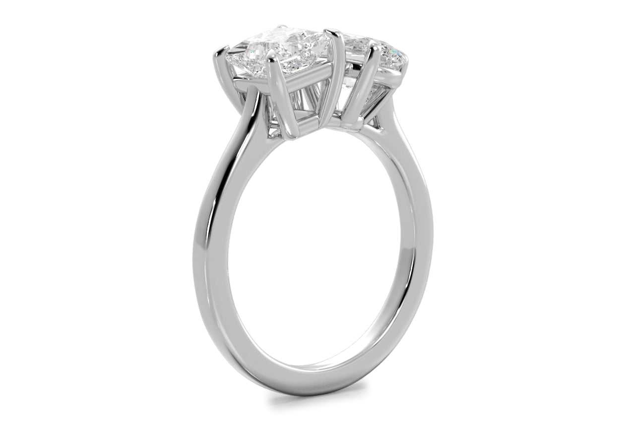 14kt white gold/18kt white gold/platinum/oval/0.50 ctw/0.75 ctw/1.00 ctw/side