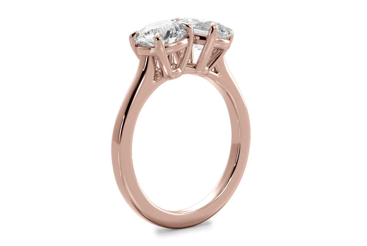 18kt rose gold/oval/0.50 CTW/0.75 CTW/1.00 CTW/side
