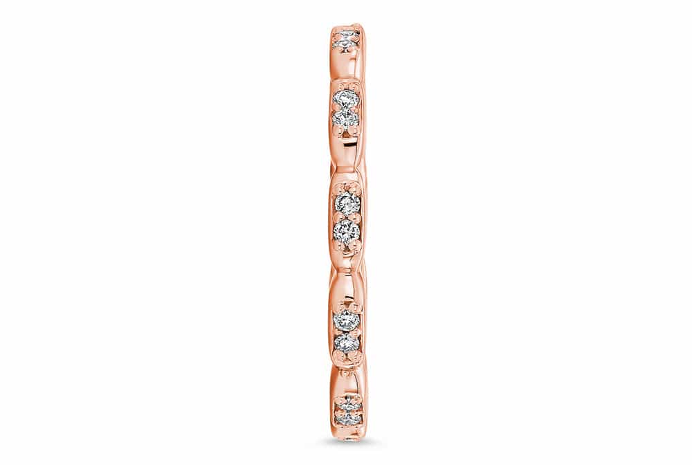 18kt rose gold/side
