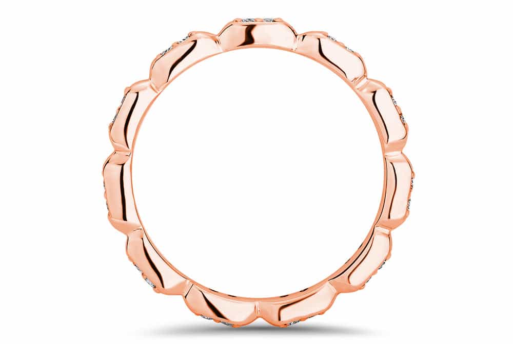18kt rose gold/front