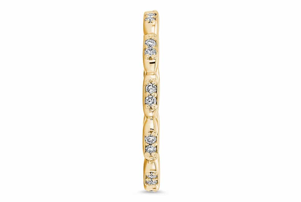 14kt yellow gold/side