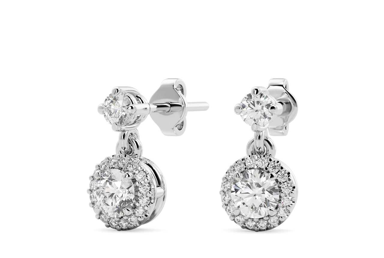 18kt white gold/round/0.50 ctw/top